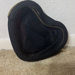 Stoney Clover Lane Black Heart-Shaped Pouch